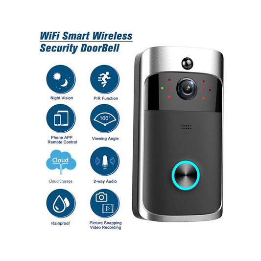 V5 Wireless Camera Doorbell Smart WiFi Video Intercom Motion Sensing 720P HD with Noise Canceling Microphone Home Security Equip