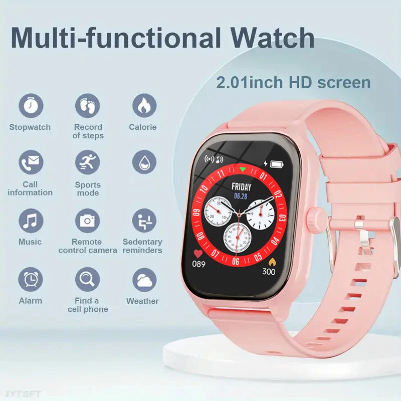 Smart watch men and women fitness sports watch real pedometer full touch screen bluetooth call digital smart watch