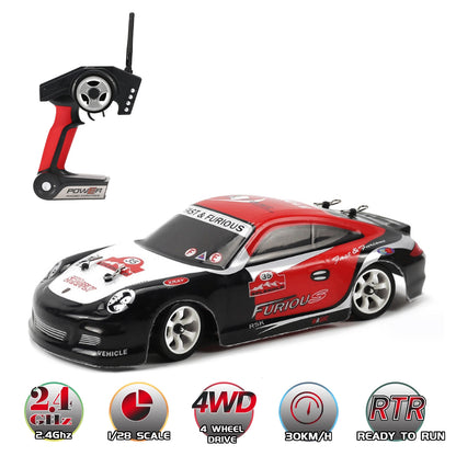 WLtoys K969 RC Drift Car 1/28 RC Car 2.4GHz 4WD 30km/h RC Race Car High Speed Kids Gift RTR with Metal Chassis