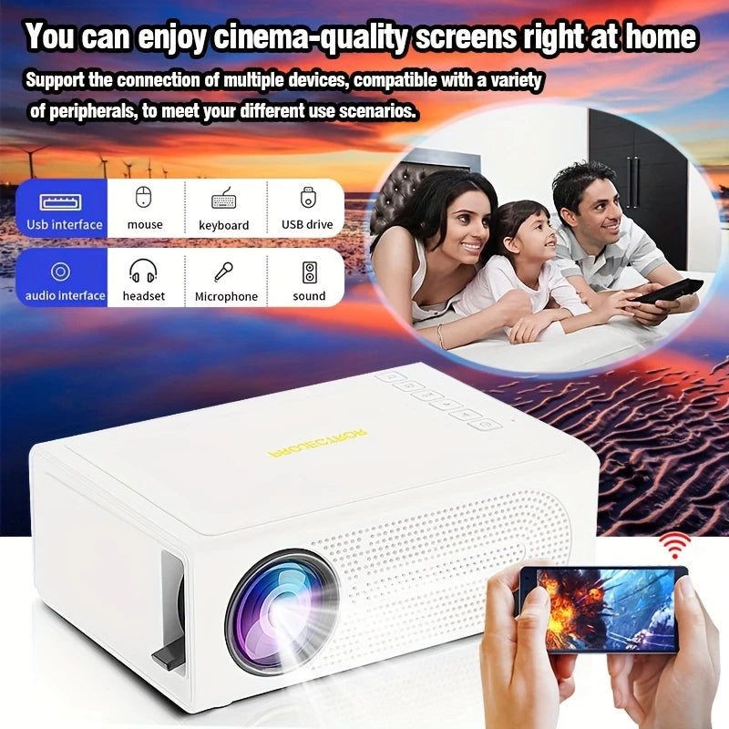 YG300 Pro Pocket-sized HD Projector 320*240P Wireless Home Theater Outdoor Children Christmas Gifts LED Mini Portable Projector