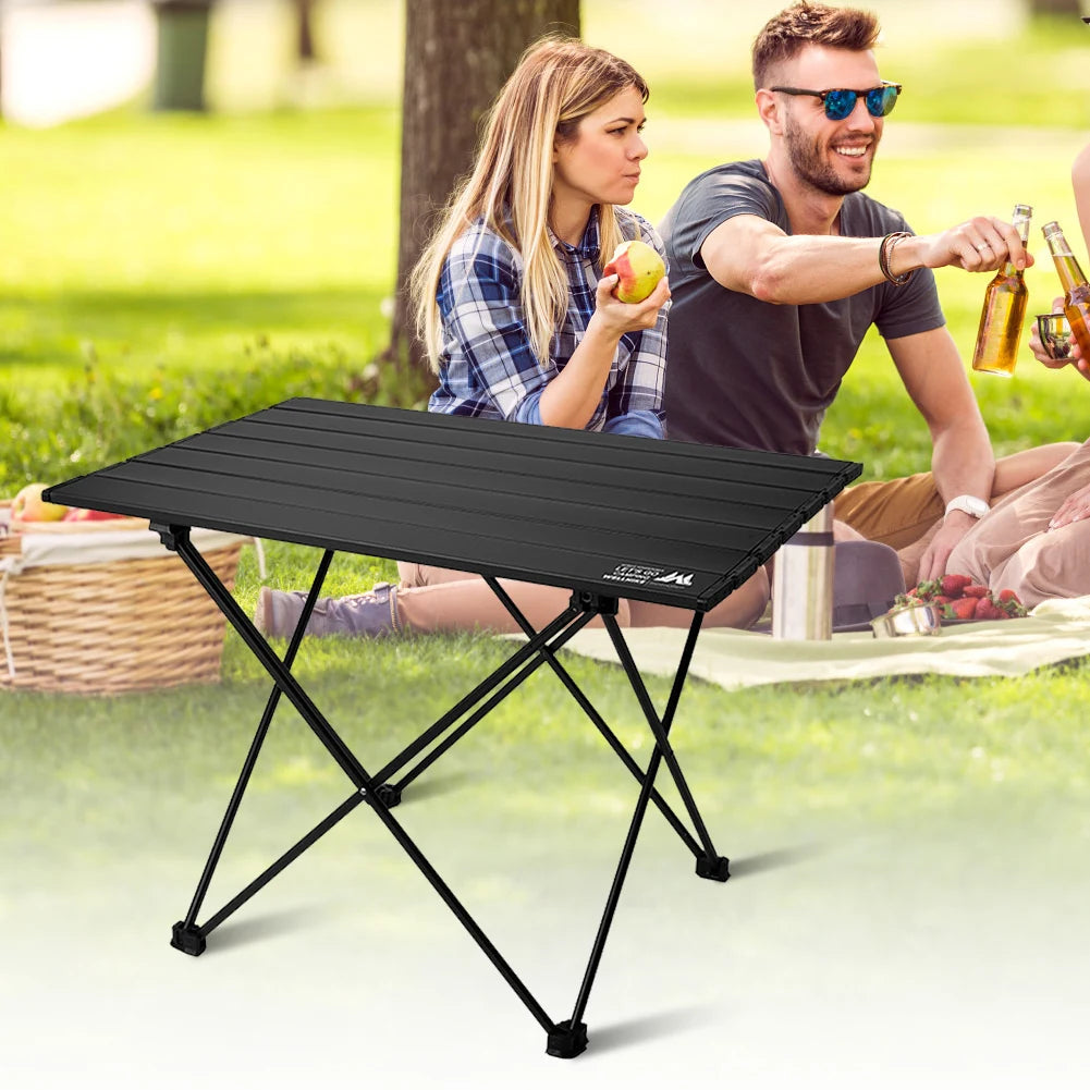 Ultralight Portable Folding Camping Table Foldable Outdoor Dinner Desk  Aluminum Alloy For Garden Party Picnic Egg Roll Table