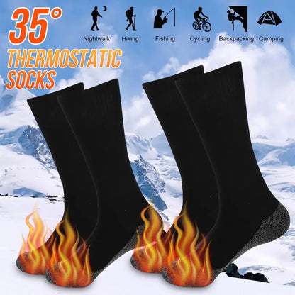 1-5Pairs Winter Self-Heating Socks for Men Women Thermal Heated Socks Elastic Anti-Slip Socks Outdoor Ski Tube Sock Foot Warmer