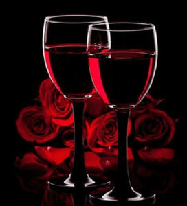 Red Wine Red Roses 5D DIY Diamond Painting Full Square Drill Diamond Cross Stitch Embroidery Food Scenery Home Decor