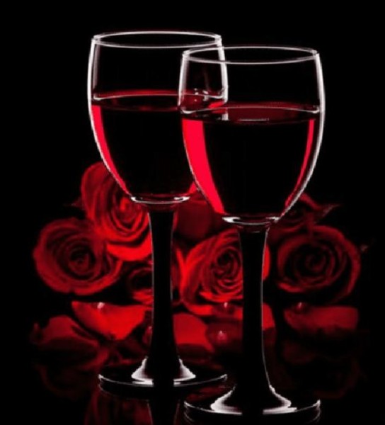 Red Wine Red Roses 5D DIY Diamond Painting Full Square Drill Diamond Cross Stitch Embroidery Food Scenery Home Decor