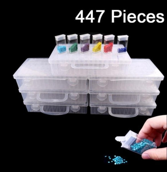 447-Grid Diamond Drill Storage Box Diamond Embroidery Painting Tool Storage Box Great for Storing Diamond Drills