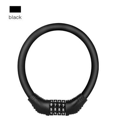 Universal Bicycle Lock 4 Digit Password Mountain Bike Lock Anti-theft Portable Security Steel Chain Scooter Password Lock