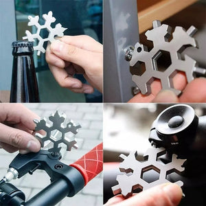 Multi-Tool Snowflake Turtle Wrench Tool Spanner Hex Wrench Multifunction Camping Outdoor Survival Tools Opener Screwdriver