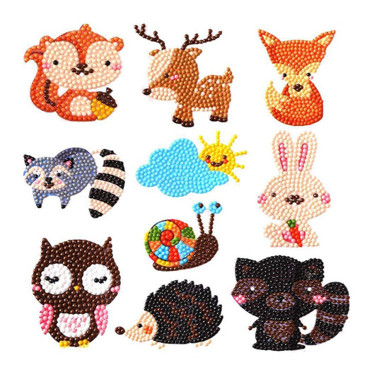 1-Set Cartoon Pattern Diamond Painting Kits 5D DIY Handmade Children Sticker Toy Souptoys Home Ornament Crafts Art Resin Diamond