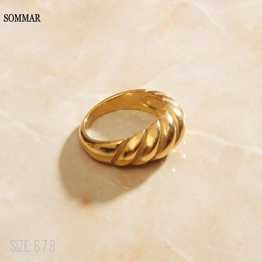 Gold Plated Rings For Women Golden Silver Twist Ring Finger Fashion Jewelry Finger Accessories Gifts Stylish Rings For Sale