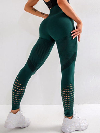 Sexy High Waist Fitness Leggings Women Seamless Leggings Hollow Printed Workout Slim Pants Spandex Elastic ityWorkout Socks