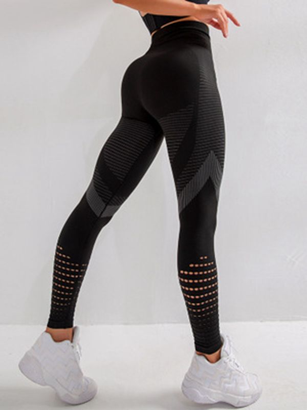 Sexy High Waist Fitness Leggings Women Seamless Leggings Hollow Printed Workout Slim Pants Spandex Elastic ityWorkout Socks