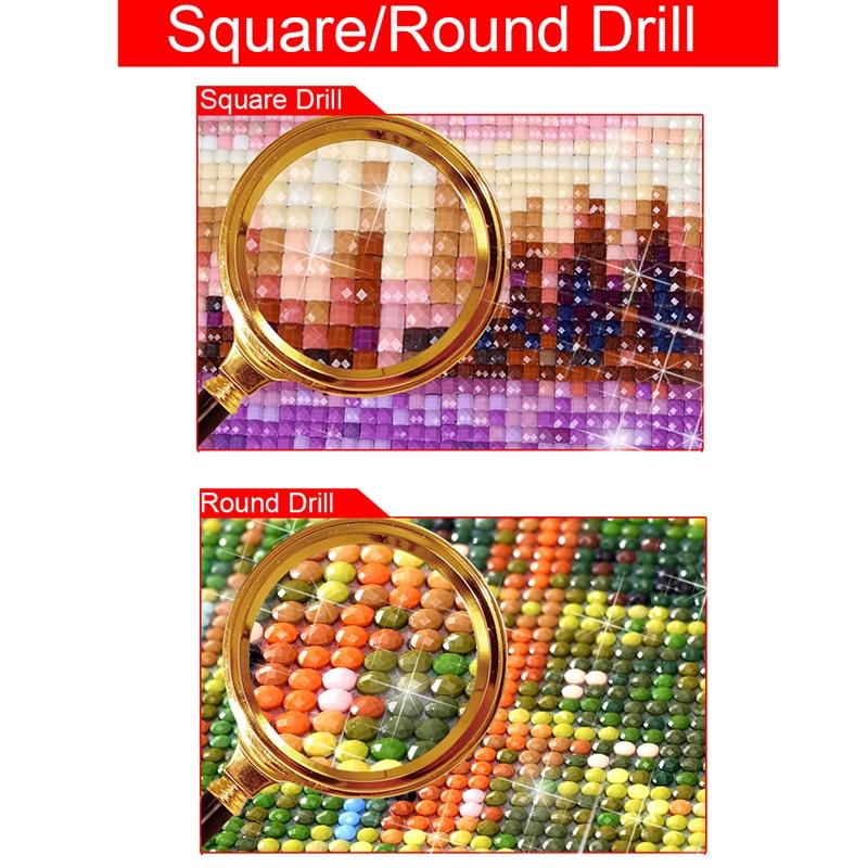 Wide-panel Forest 5D Diamond Dotz Painting Kit DIY Full Drill Square Round Diamonds Arts Crafts Embroidery Rhinestone Tree Painting Home Decoration