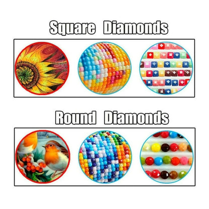 Flower Diamond Painting Full Square Drill Landscape Diamond Embroidery Glass Ball Rhinestone Pictures Home Decoration Art