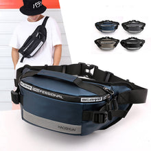 Load image into Gallery viewer, Anti-theft Male Belt Close-Fitting Waist Bags Multi-Functional Hip Bum Reflective Strip Shoulder Bag  Men Nylon Fanny Chest Pack
