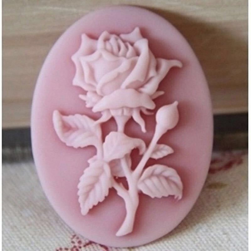 3D Cake Baking Mold Mini Rose Flower Silicone Soap Mold DIY Aroma Candle Decorating Tools Sweet Candy Chocolate Mould