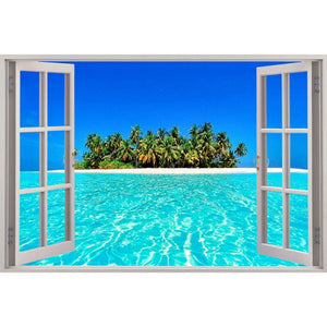 Window Seascape 5D Diamond Painting Square Round Drill Arts Crafts Full Diamond Embroidery DIY Home Decor