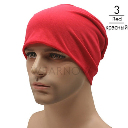 Polyester Beanie Men's Hat for Women Beany Female Cotton Hats Breathable Hip Hop Beanies Sick Bonnet Balaclava CZX8