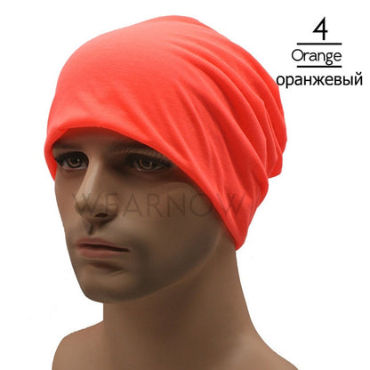 Polyester Beanie Men's Hat for Women Beany Female Cotton Hats Breathable Hip Hop Beanies Sick Bonnet Balaclava CZX8