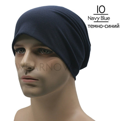 Polyester Beanie Men's Hat for Women Beany Female Cotton Hats Breathable Hip Hop Beanies Sick Bonnet Balaclava CZX8