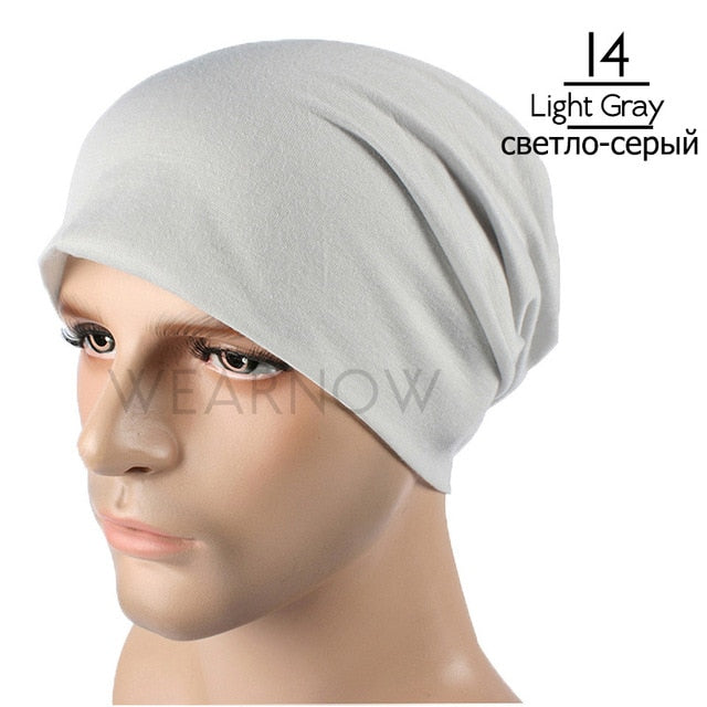 Polyester Beanie Men's Hat for Women Beany Female Cotton Hats Breathable Hip Hop Beanies Sick Bonnet Balaclava CZX8