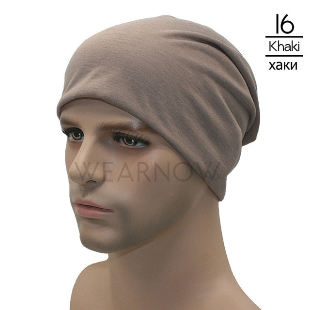 Polyester Beanie Men's Hat for Women Beany Female Cotton Hats Breathable Hip Hop Beanies Sick Bonnet Balaclava CZX8