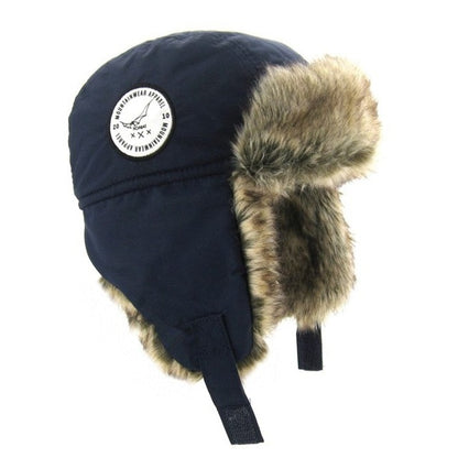 Kids Thickened Fur Hats Winter Windproof Keep Warm Hat for Girls Boys Cute Little Ear Ushanka Cap Children 0-4 Years Bomber Cap