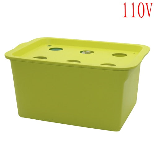 1 Set 6 Holes Plant Site Hydroponic System Indoor Garden Cabinet Box Grow Kit Bubble Garden Pots Planter Nursery Pot