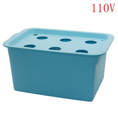 1 Set 6 Holes Plant Site Hydroponic System Indoor Garden Cabinet Box Grow Kit Bubble Garden Pots Planter Nursery Pot