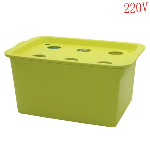 1 Set 6 Holes Plant Site Hydroponic System Indoor Garden Cabinet Box Grow Kit Bubble Garden Pots Planter Nursery Pot