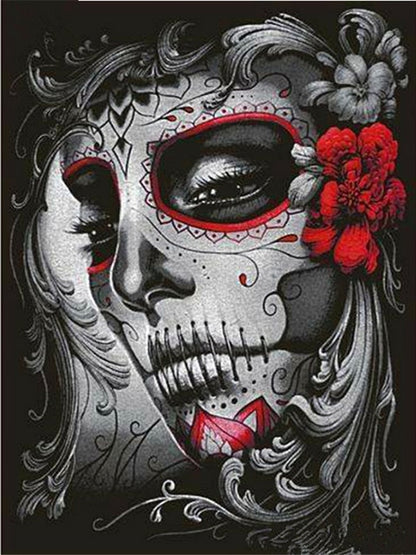 Diamond Painting Kit AB Drills Kits for Adults DIY Skull Girl Mosaic Cross Stitch Pattern Handmade Embroidery Kits Wall Décor