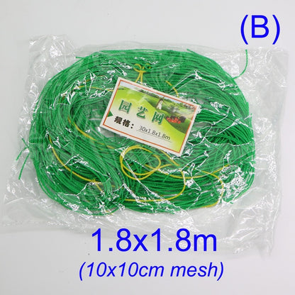 10x10cm Green Garden Nylon Netting Mesh Trellis Support Climbing Bean Plant Nets Grow Fence Climbing Net Thickened Line