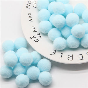Mini Pompom Mixed Soft Round Pompones Balls Fluffy Pom Pom for Kids DIY Garment Handcraft Craft Supplies 8/10/15/20/25/30mm
