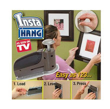 Load image into Gallery viewer, As Seen on TV High Quality Insta Hang Seamless Convenient Wall Studs Nail Picture Wall Hook Hanging Nail Gun
