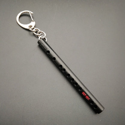 Mo Dao Zu Shi Keychain Flute Metal Mini Pocket Musical Instrument Keychain Cosplay Prop Accessories Flute Keyring Key Chain Pendant