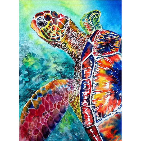 Colorful Sea Turtle 5D Diamond Dotz or Square Painting Kit DIY Full Drill Diamonds Arts Crafts Embroidery Rhinestone Painting Home Decoration