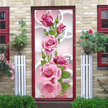 Retro Metal Gear Wallpapers For Living Room Wooden Door Art Door Decoration Sticker Self Stick Renew Home Improvement 3D Murals