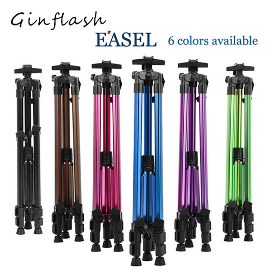 Colored Easel Aluminium/iron Alloy Folding Painting Easel Frame Artist Adjustable Tripod Display