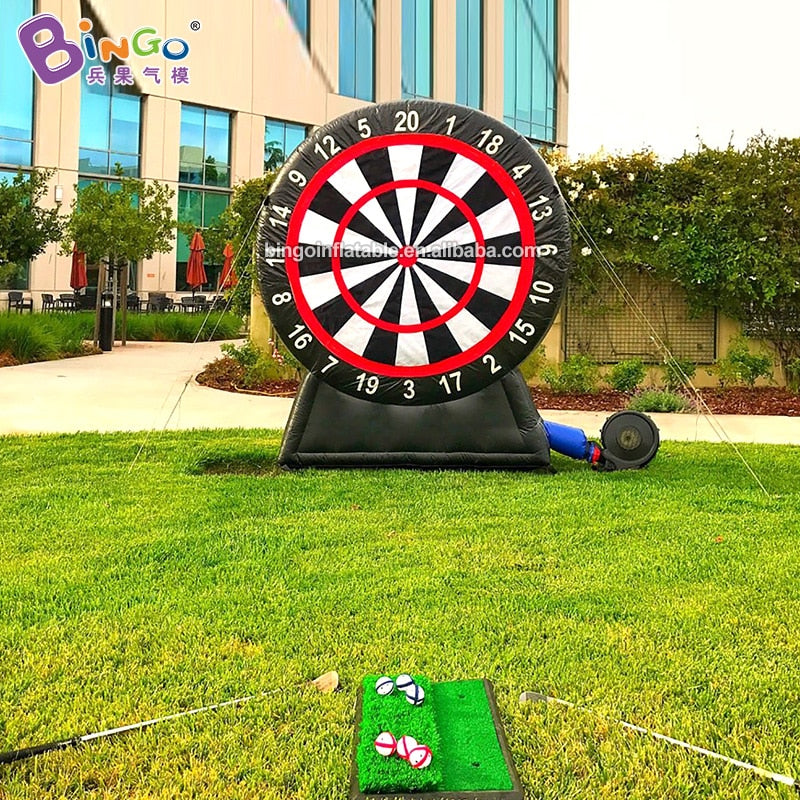 Free Delivery outside giant inflatable dart board 2.2m high quality PVC dart game for kids toys