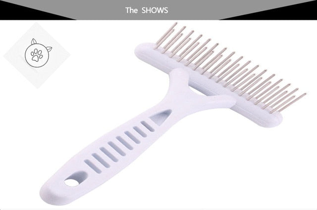 SUPERPET White Rake Comb for Dogs  Brush Short Long Hair Fur Shedding Remove Cat Dog Brush Grooming Tools Pet Dog Supplies