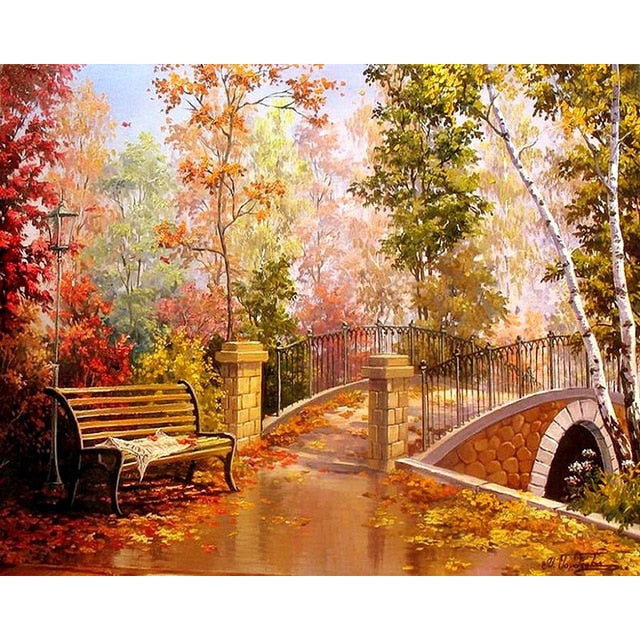 All Size DIY Painting By Numbers Hand-Painted Oil Painting Landscape Picture Paint Drawing On Canvas Home Decoration Unique Gift