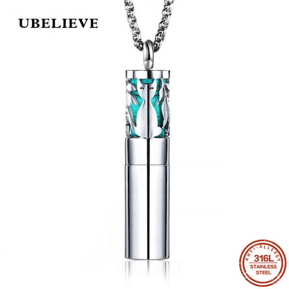 Stainless Steel Vintage Aromatherapy Perfume  Diffuses Essential Oils Necklace Storage Locket Pendant