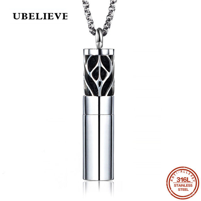 Stainless Steel Vintage Aromatherapy Perfume  Diffuses Essential Oils Necklace Storage Locket Pendant