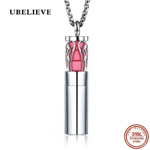 Stainless Steel Vintage Aromatherapy Perfume  Diffuses Essential Oils Necklace Storage Locket Pendant