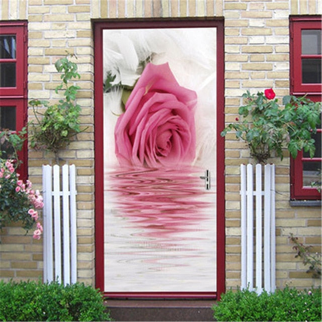 DIY Self-adhesive Natural Scenery Door Wallpaper Home Decor Waterproof Removable Poster Stickers on the Doors Wall Decal