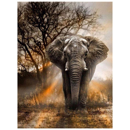 Elephant 5D Diamond Dotz Squares Painting DIY Full Drill Square Round Diamonds Arts Crafts Embroidery Animal Rhinestone Painting Home Decoration