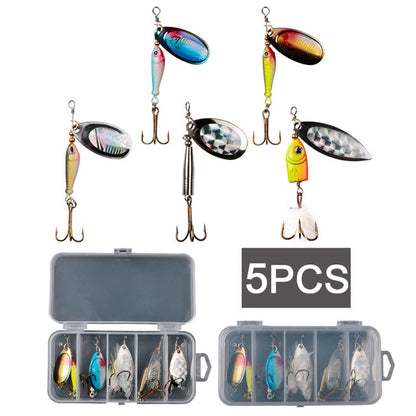 LUSHAZER fishing Metal spinner set 3g-7g Spoon Hard Bait Artificial Bait Metal Fishing Lure Bass sequins spinner for bass carp