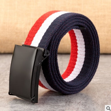 Multicolor New Fashion Unisex Waist Belt Waistband Casual Canvas Belts Multi-Color