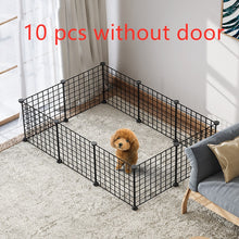 Load image into Gallery viewer, 10PC Foldable Pet Playpen Iron Fence Crate Puppy Kennel House Exercise Training Puppy Space Dog Gate Pet Supplies
