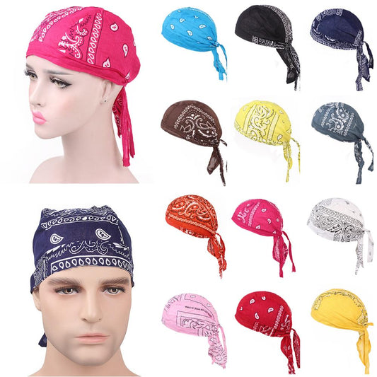 Unisex Outdoor Sports Bike Scarf Bicycle Cycling Cap Women Men Bandana Headwrap Hat Print Cool Hip-Hop Headscarf Hair Loss Hats