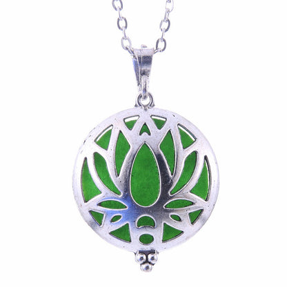 Choose Aromatherapy Necklace Vintage Flower Butterfly Essential Oil Diffuser Necklace Perfume Lockets Pendants